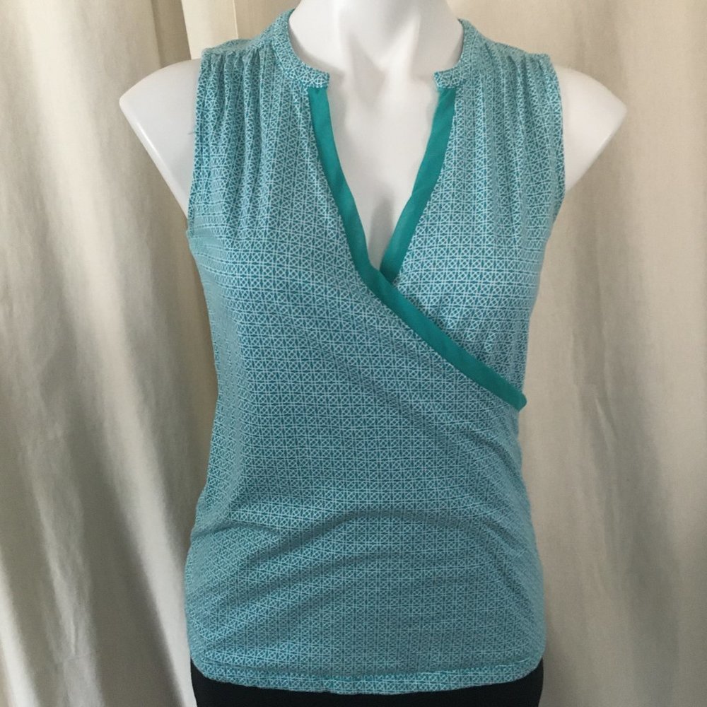 Banana Republic Sleeveless Wrap Shirt